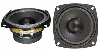 NEW (2) 4  Woofer Speakers.Home Audio Replacement Pair.4.5  Total Frame.8ohm. • $39