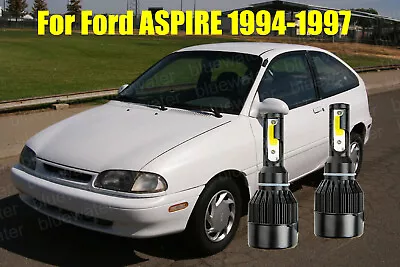 LED ASPIRE 1994-1997 Headlight Kit H4/9003 6000K White CREE Bulbs High/Low Beam • $25.96