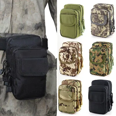 Compact Utility Gadget Pouch Tactical MOLLE Duty Belt EDC Small Tool Waist Bag • $8.99