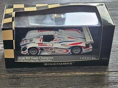 1/43 Minichamps 2001 Audi R8 ALMS Champion Herbert Wallace 400-010938 SIGNED! • $38.87