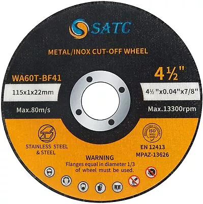 10PCS 4.5“ Cut Off Wheels 4-1/2x.040x7/8  Metal Steel Angle Grinder Cutting Disc • $11.99