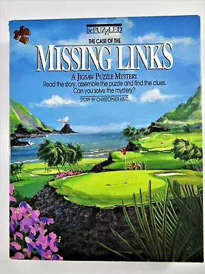 BePuzzled Murder Mystery Puzzle Case Of The Missing Links Golf Themed 500 Pc  • $14.39