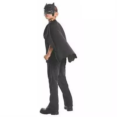 Boys Batman Rubies Dawn Of Justice DC Comics Black Cape With Mask Halloween- OS • $12