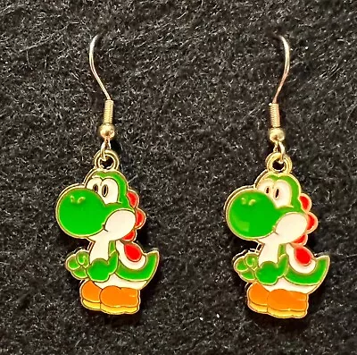 YOSHI Earrings Surgical Hook New Super Mario Cart Dinosaur Yoshy (B) • $5.99