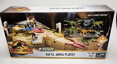 Mattel Jurassic World Dominion Minis Battle Arena Playset Dinosaur Figure HBT63  • $40