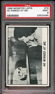 1966 Monster Laffs #16 He Winked At Me PSA 9 • $125