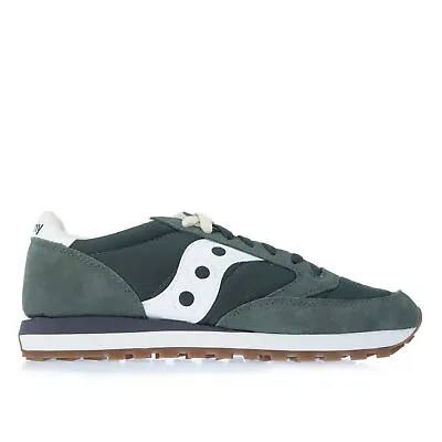 Men's Trainers Saucony Originals Jazz Original Lace Up Casual In Grey • £55.99