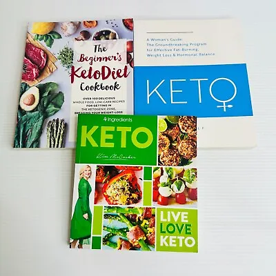 Keto Cookbook Cook Book Lot Beginner's Keto Diet Weight Loss Dieting Health Food • $29.99