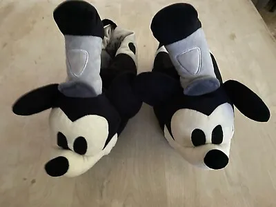 Disney MICKEY MOUSE Steamboat Willie Happy Feet Slipper M/L G3 • £43.39