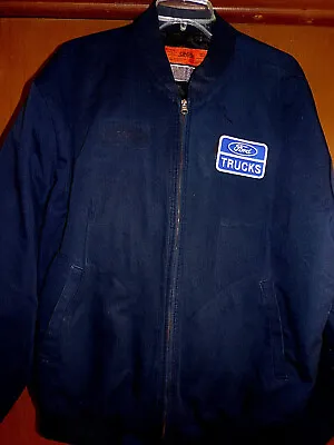 FORD  TRUCKS MECHANIC-SHOP WORK INSULATED JACKET USED/RECYCLED SIZE: XL-Reg. • $26.95