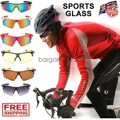 Outdoor Sports Cycling Bike Running Sunglasses UV400 Lens Goggle Glasses Eyewear • £10