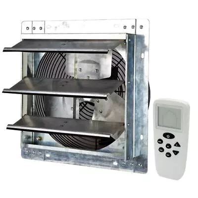 ILIVING Gable Mount Shutter Exhaust Fan/Vent 772-CFM Silver Electric Powered • $131.43