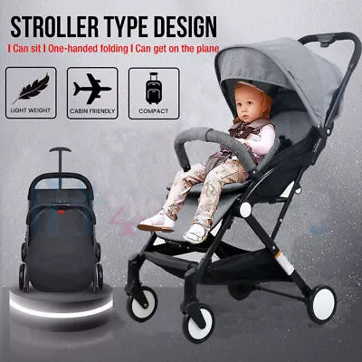 $139.88 • Buy New 2022 Lightweight Compact Baby Stroller Pram Easy Fold Travel Carry On Plane