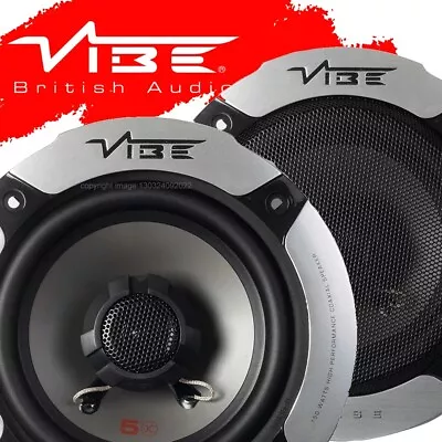 $37.39 • Buy Vibe Pulse5-V0 5.25  13cm 130mm 300w Pair Car Van Door Dash Coaxial Speakers Set
