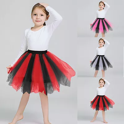 Kids Girl Soft Fluffy Tutu Skirt Party Carnival Mesh Tutu Princess Skirt CA • $16.82