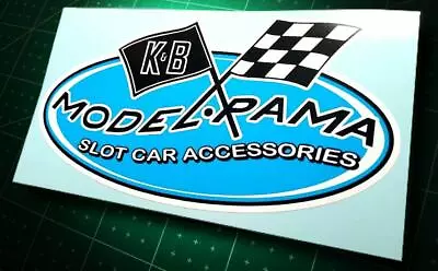 K&B Model Rama • Vintage Style Slot Car Sticker • Pit Box Decal • $4.50