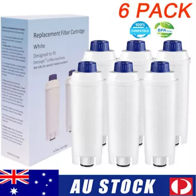$50.88 • Buy 1/6 Water Filter For Delonghi Magnifica DLSC002 SER3017 ECAM ETAM Coffee Machine