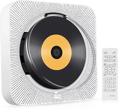 Mini CD Player Bluetooth Speakers FM Radio LED Screen Wall...  • £53.13