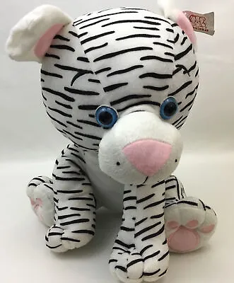 Fiesta White Tiger Large Plush Sitting Fiesta Kidz 14  Big Paws Stuffed Plush • $16.45