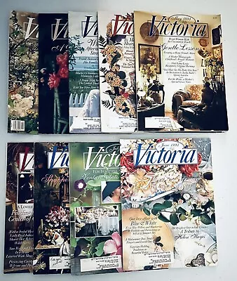 VICTORIA MAGAZINE Lot Of 9. 1992 1993 • $21.95