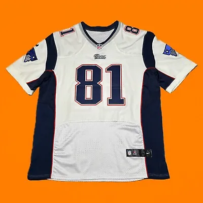 Nike On Field NFL New England Patriots Aaron Hernandez Authentic Jersey Size 52 • $350