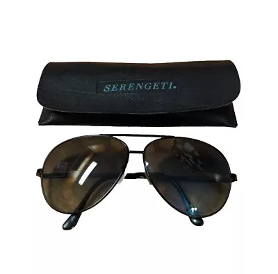 Serengeti Sunglasses Drivers Aviator 5237R Corning Optics Eyewear Case • $114.99