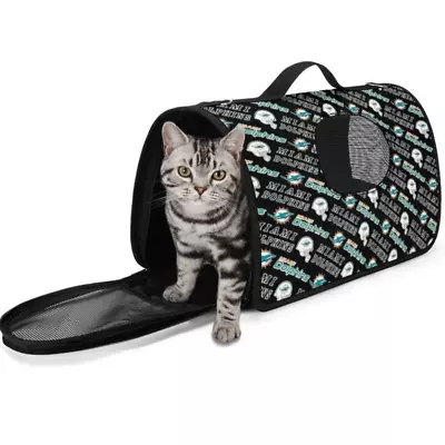 Pet Handbag Portable Miami Dolphins Travel Pet Bags With Shoulder Strap • $25.99