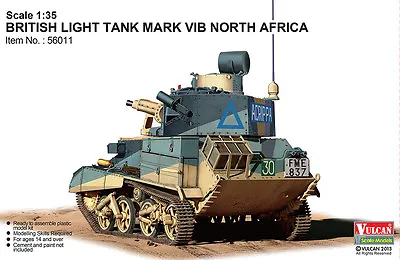 Vulcan 56011 1/35 British Ligh Tank Mark VI B (without Boxart Instructions) • $49.99