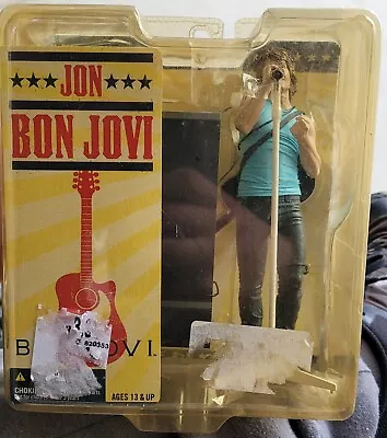 2007 Mcfarlane Toys Jon Bon Jovi Figure Blue Shirt SEALED SEE PICTURES • $65