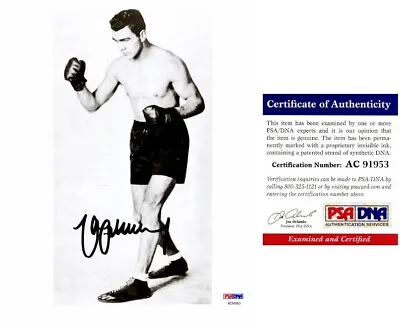 Max Schmeling Signed Boxing 8x10 Inch Photo - Deceased 2005 - PSA/DNA COA • $175