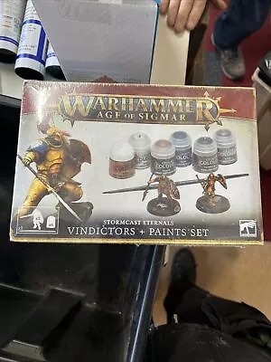 Warhammer - Age Of Sigmar - Stormcast Eternals Vindictors + Paint Set  • £15