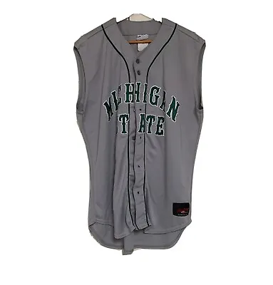 Michigan State Spartans Baseball Auth Game Used Rawlings NCAA  #41  Jersey 46 • $124.99