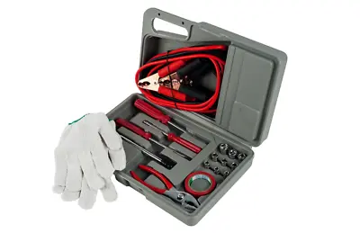 Auto Emergency Kit Set Roadside Car Tool Bag Vehicle Safety Kit Jumper 30 Piece • $18.79