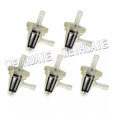 5pcs Clear Inline Gas Right Angle Fuel Filter For Motorcycle 1/4  5/16  6mm 7mm • $8.55