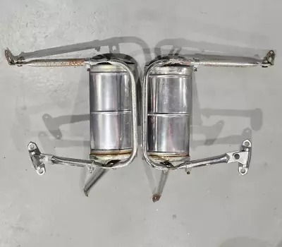 Vintage TRUCK Door Mirrors Old Chrome Patina Pickup Side View Camper Trailer Rv • $159.99