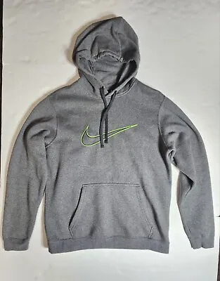 Nike Gray/Green Hoodie Men's Size Medium With Front Pocket • $17.99