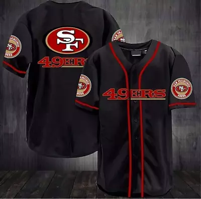 Personalized Francisco Team 49ers Casual Button Short Sleeve Shirts Gift • $0.99