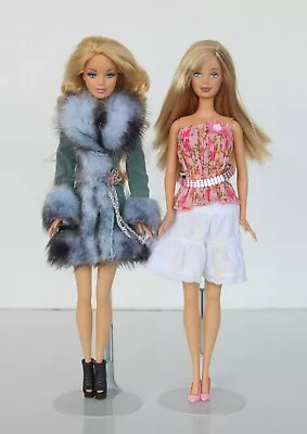 2006 Fashion Fever Barbie Dolls J1385 & J1328 Blonde • $110