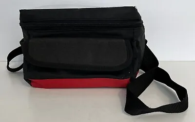 Vintage Zip Around Insulated  Lunch Bag Cooler Mini Tote W/Strap Two Pockets • $14