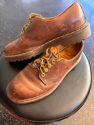 Vintage Dr Martens Men's 1561 Brown 4 Eye Oxford Shoes Size US 7 Leather  • $35