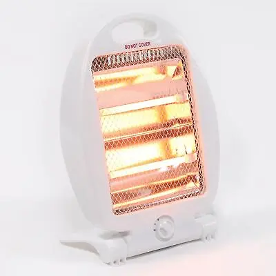 2 Bar Halogen Quartz Heater For Home Office 800/400W Portable Electric Heater • £17.99