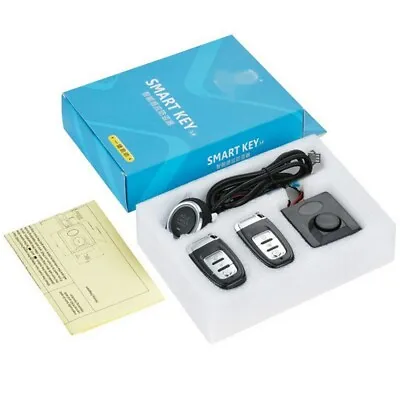 Motorcycle Scooter ATV Alarm System Anti-theft Remote Control Start Button • $69.20