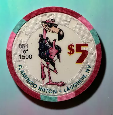 ⚡️❄️ Casino Chip OMG 😳 $5 Flamingo Hilton Laughlin⚡️❄️⚡️❄️ • $1