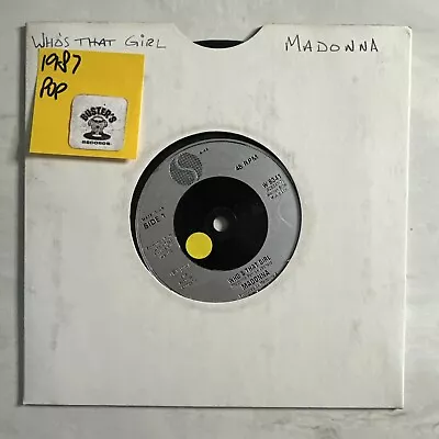 MADONNA - Who's That Girl 7” Vinyl Record Single VG+ • £3.99