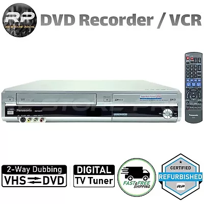 Panasonic DMR-EZ37V DVD VCR Combo Player VHS To DVD Recorder W/ Digital TV Tuner • $379.99