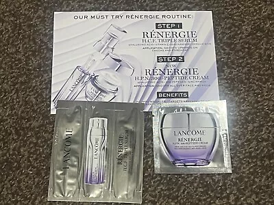 Lancôme Renergie HPN 300 Peptide Cream Sample & Renegie HCF Triple Serum Sample • £4.99