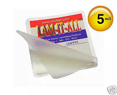 500/pack LAM-IT-ALL Hot Laminating Pouches 4 X 4 Parking Permit Size 5 Mil 4x4 • $35.15