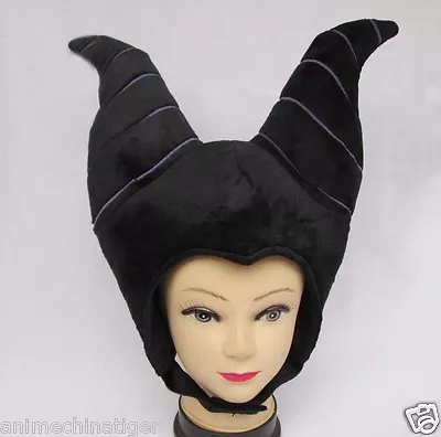 Disney MALEFICENT Deluxe Headpiece Plush Hat Horns Sleeping Beauty Costume • $15.99