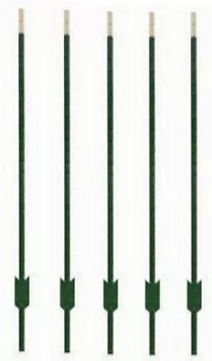 (5) Midwest Air Tech 901176AB  6' Green Steel Studded Tee  T  Fence Posts • $69.99