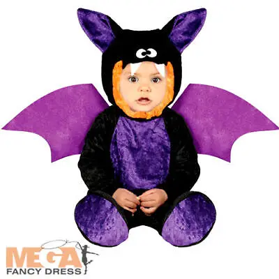 Mini Baby Bat Kids Fancy Dress Spooky Animal Infants Halloween Costume Outfit • £8.99